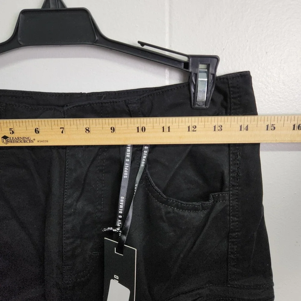 Supply & Demand Rifle Cargo Pants Youth XL Black Stretch Pockets‎ Streetwear New